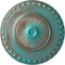 Ekena Millwork Lyon Ceiling Medallion (Fits Canopies up to 3 5/8"), 23 1/2"OD x 3 1/4"P, Copper Green Patina CM23LYCGS - alternate 1